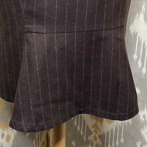 Ralph Lauren Fall '12 Chocolate Brown Cashmere Blend Pinstripe Pencil Skirt - Picture 12 of 16
